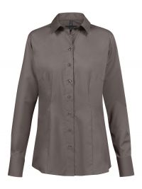 Langarm Bluse in Braun